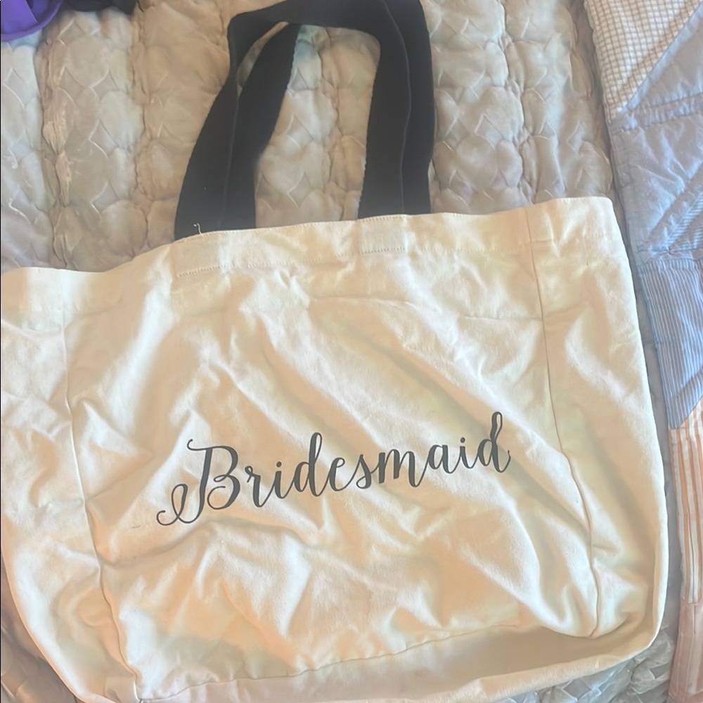 Bridesmaid Cream Tote Bag